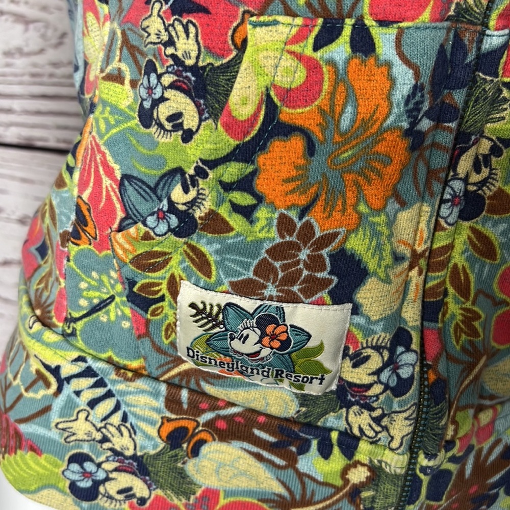 Disneyland resorts Hawaiian Minnie zip up - Picture 2 of 4